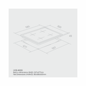 Plaque de cuisson Haier HOB-760SS - 4 feux – Image 3