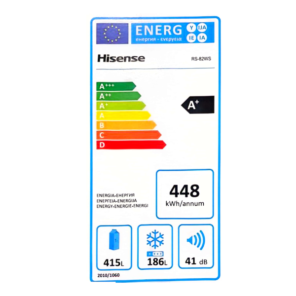 Réfrigérateur Side by Side Hisense RS-82WS4SB - 601L (avec distributeur d'eau et de glace et wifi) Réfrigérateur Side by Side Hisense RS-82WS4SB - 601L (avec distributeur d'eau et de glace et wifi)