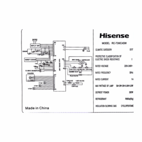 Réfrigérateur combiné Hisense RC-73WC4SW- 499L- 6 Tiroirs – Image 10