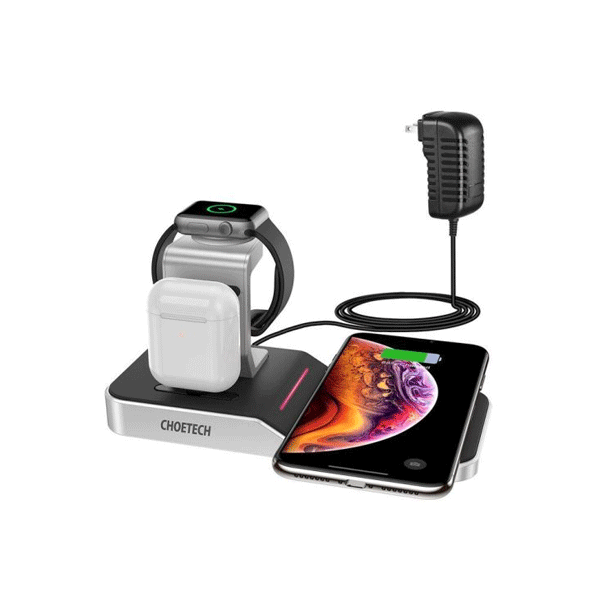 Chargeur sans fil Choetech T316 - 4 en 1 pour iPhone & Apple Watch Chargeur sans fil Choetech T316 - 4 en 1 pour iPhone & Apple Watch
