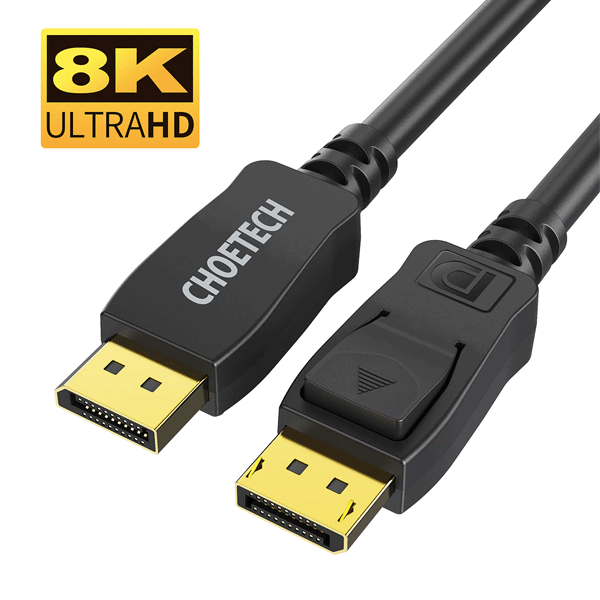 Câble DisplayPort Choetech XDD01 - avec résolution 8K UHD Câble DisplayPort Choetech XDD01 - avec résolution 8K UHD