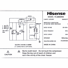 Congélateur horizontal Hisense FC-26DD4SA - 260L Brut – Image 5