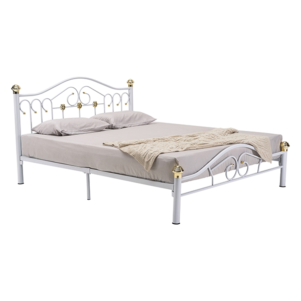 Lit Queen Size HALDEN Blanc - 6567115 Lit Queen Size HALDEN Blanc - 6567115
