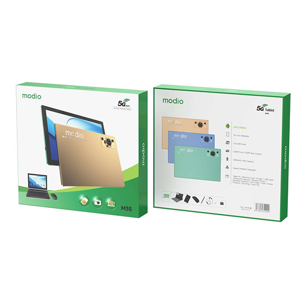 Tablette Android MODIO M35 5G 10" - 512Go - RAM 8Go Tablette Android MODIO M35 5G 10" - 512Go - RAM 8Go
