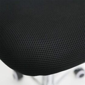 Chaise de bureau HT-7008B - Avec accoudoirs - Dossier en maille - Siège en tissu - Base en acier chromé – Image 5