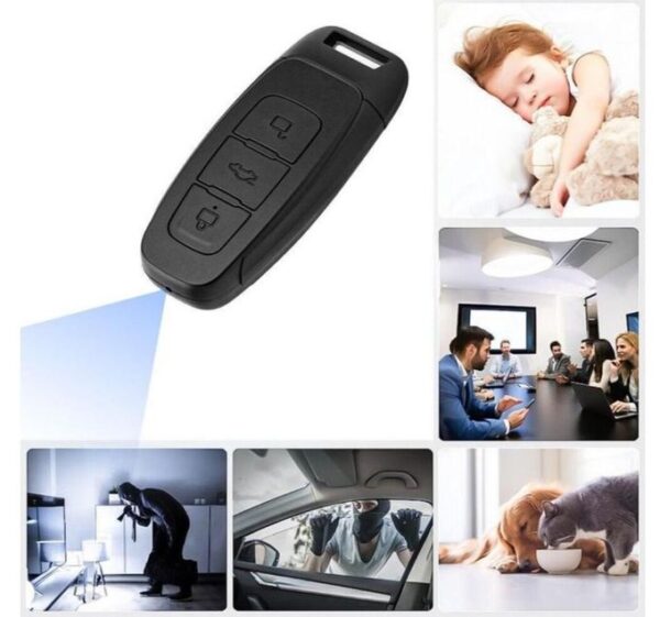 Caméra Cachée Porte-Clés Voiture avec Micro SD 128Go - Full HD 1080P Caméra Cachée Porte-Clés Voiture avec Micro SD 128Go - Full HD 1080P