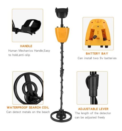 Détecteur de Métaux Pro Haute Précision Or, Argent, Aluminium – Avec Casque et Alerte Audio Détecteur de Métaux Pro Haute Précision Or, Argent, Aluminium – Avec Casque et Alerte Audio