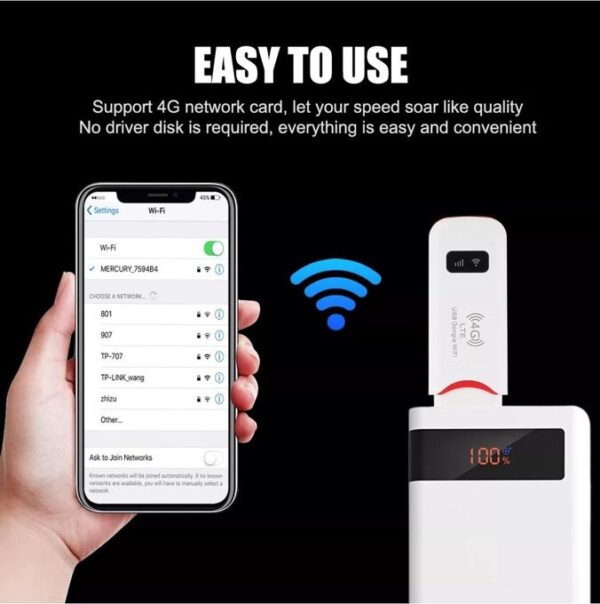 Routeur Modem Wifi de Poche Portable (Clé Internet + Routeur Modem 4G Sans Fil 150 Mbps) Routeur Modem Wifi de Poche Portable (Clé Internet + Routeur Modem 4G Sans Fil 150 Mbps)