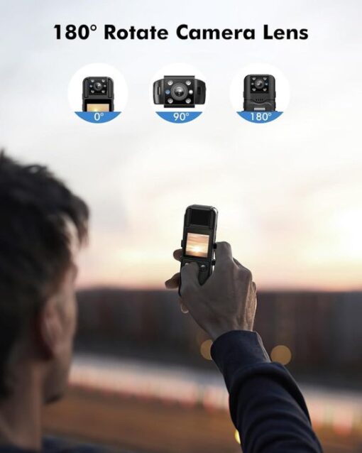 Clip caméra corps 4K 1080P - 6heures d'enregistrement Clip caméra corps 4K 1080P - 6heures d'enregistrement
