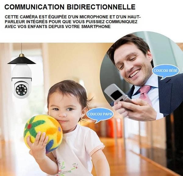 Caméra de Surveillance Sans Fil + Cadeau Surprise Offert