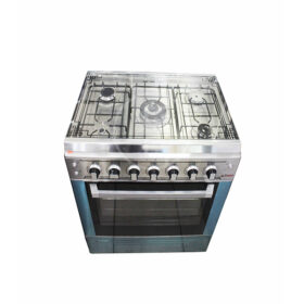 Cuisinière à gaz Astech 80MIS - 5 feux - 80X60 INOX – Image 2