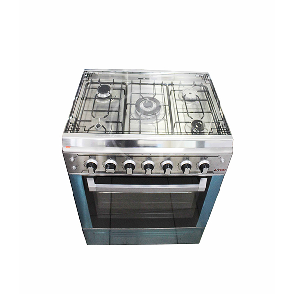 Cuisinière à gaz Astech 80MIS - 5 feux - 80X60 INOX Cuisinière à gaz Astech 80MIS - 5 feux - 80X60 INOX