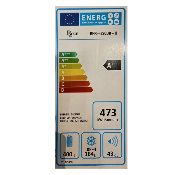 Réfrigérateur combiné Roch RFR-820DB-H -564L - 3T-No Frost Réfrigérateur combiné Roch RFR-820DB-H -564L - 3T-No Frost