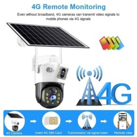 Caméra Solaire Double Objectif 4K 5MP + 128GB – Image 3