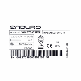 Machine à laver Enduro WMT760T1DS- 7Kg – Image 7