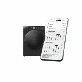 Machine à laver Hisense WD5S1245BB- 12KG/8KG (Lavante-Séchante) – Image 4