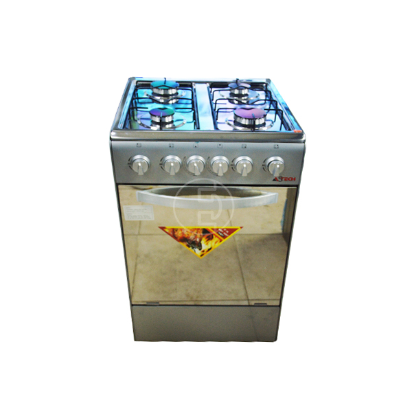 Cuisinière à gaz Astech 50x50 - 4 feux - Inox Cuisinière à gaz Astech 50x50 - 4 feux - Inox