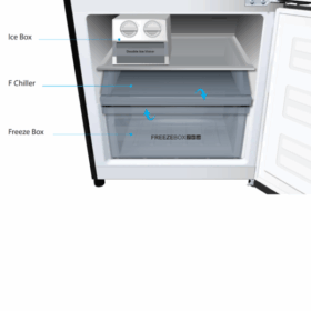 Réfrigérateur combiné Haier HRF-IVB378VN -324 L -Mirroir-Double inverter – Image 5