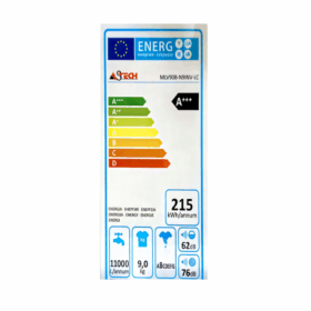 Machine à laver Astech MLV90B-N91NV-LC - 9kg -Inverter – Image 7