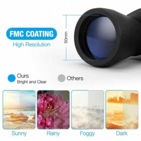 Jumelles Zoom 180X100 HD Militaire Jour/Nuit – Observation Longue Distance Chasse, Camping, Sport – Image 4