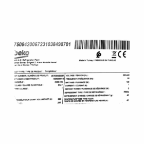 Congélateurs horizontal Beko HSM30081S - 356L – Image 8