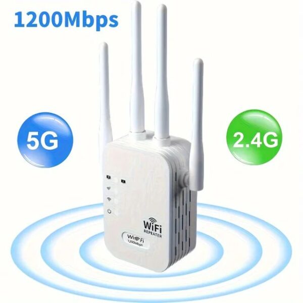 Amplificateur Wifi 1200mbps blanc 802.11a/ac/b/g/n. 2.4G/5G Amplificateur Wifi 1200mbps blanc 802.11a/ac/b/g/n. 2.4G/5G