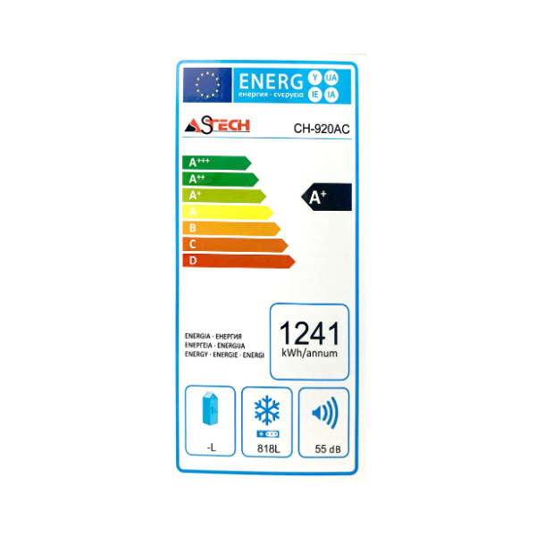 Congélateur Astech CH-920AC - 920 L Congélateur Astech CH-920AC - 920 L