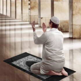 Tapis de prière musulman portable imperméable avec boussole – Image 3