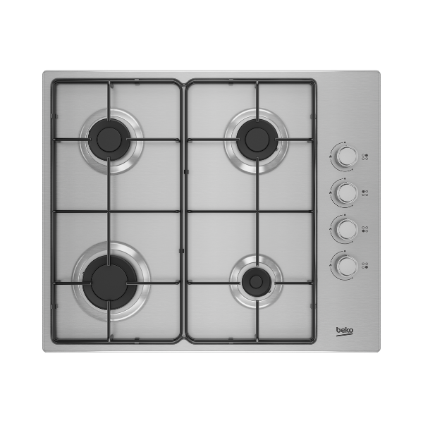 Plaque de cuisson à gaz Beko HIGG64123SXL - 4 feux Plaque de cuisson à gaz Beko HIGG64123SXL - 4 feux