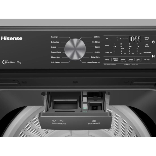Machine à laver Hisense WT3T1723UB - 17kg Machine à laver Hisense WT3T1723UB - 17kg