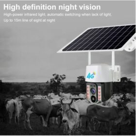 Camera Solaire de Sécurité (Double Objectifs + Carte mémoire de 64GB) – Image 3