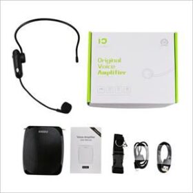 Casque Microphone Sans Fil Unbrand – Amplificateur de Voix + Haut-Parleur Intégré, Idéal pour Enseignement & Présentations – Image 7