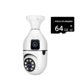 Caméra de Sécurité Sans Fil avec Double Objectif +Sd 64Go – Image 4
