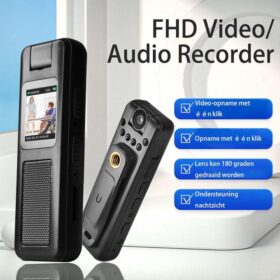 Mini Caméra de Corps HD 180° – Enregistrement Vidéo/Audio avec Vision Nocturne