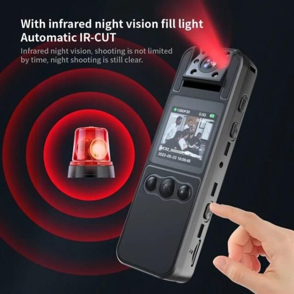 Caméra Corporelle H82 Bodycam FHD 1080P (Caméscope avec Enregistrement Audio et Vidéo + MicroSD 64GB) Caméra Corporelle H82 Bodycam FHD 1080P (Caméscope avec Enregistrement Audio et Vidéo + MicroSD 64GB)