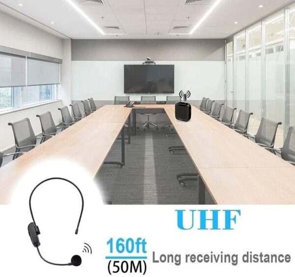 Casque Microphone Sans Fil Unbrand – Amplificateur de Voix + Haut-Parleur Intégré, Idéal pour Enseignement & Présentations Casque Microphone Sans Fil Unbrand – Amplificateur de Voix + Haut-Parleur Intégré, Idéal pour Enseignement & Présentations