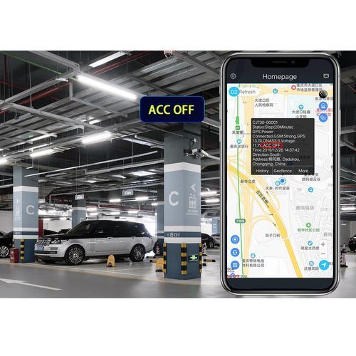 Unbrand GPS Traceur avec Relais Geolocalisation Temps Réel pour Antivol Véhicule/moto