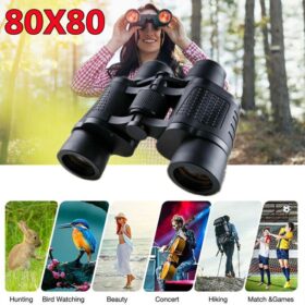 Jumelles Militaires 80x80 HD Vision Jour/Nuit 15000m – Chasse, Camping, Spectacles – Image 4