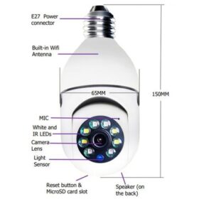 Caméra de Surveillance Sans Fil 1080P HD + Carte SD 64Go (App YIIOT) – Image 4
