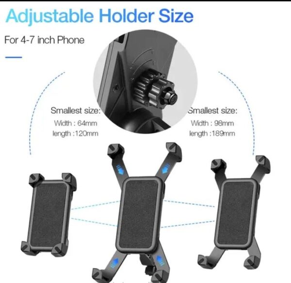Support Téléphone Universel pour Moto Scooter et Vélo (10-18cm) Support Téléphone Universel pour Moto Scooter et Vélo (10-18cm)
