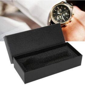 Lot de 5 Boîtiers Rectangulaires pour Montres – Étuis Cadeau Noir pour Homme/Femme