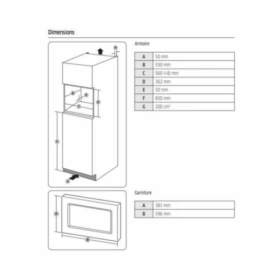 Micro-ondes encastrable Samsung MS23A7013AT - 23L – Image 4