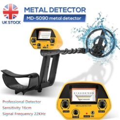Détecteur de Métaux Pro Haute Précision Or, Argent, Aluminium – Avec Casque et Alerte Audio
