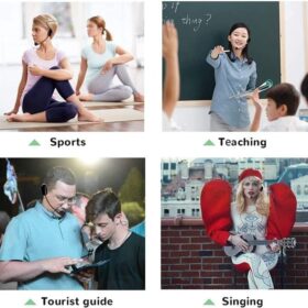 Casque Microphone Sans Fil Unbrand – Amplificateur de Voix + Haut-Parleur Intégré, Idéal pour Enseignement & Présentations Casque Microphone Sans Fil Unbrand – Amplificateur de Voix + Haut-Parleur Intégré, Idéal pour Enseignement & Présentations