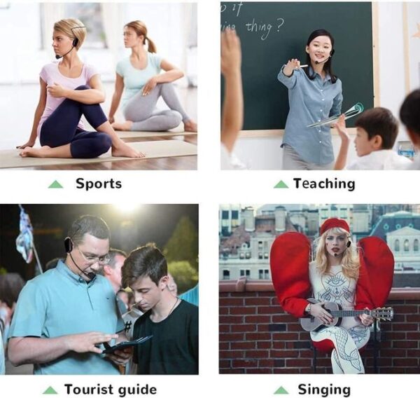 Casque Microphone Sans Fil Unbrand – Amplificateur de Voix + Haut-Parleur Intégré, Idéal pour Enseignement & Présentations Casque Microphone Sans Fil Unbrand – Amplificateur de Voix + Haut-Parleur Intégré, Idéal pour Enseignement & Présentations