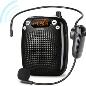 SHIDUS Amplificateur de Voix Portable Sans Fil