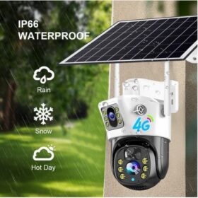 Caméra Solaire PTZ CCTV 5MP Double Écran Extérieur – Image 3