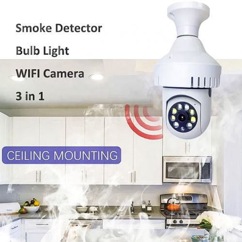 Caméra Alarme Incendie Sans Fil Détecteur de Fumée Caméra Alarme Incendie Sans Fil Détecteur de Fumée