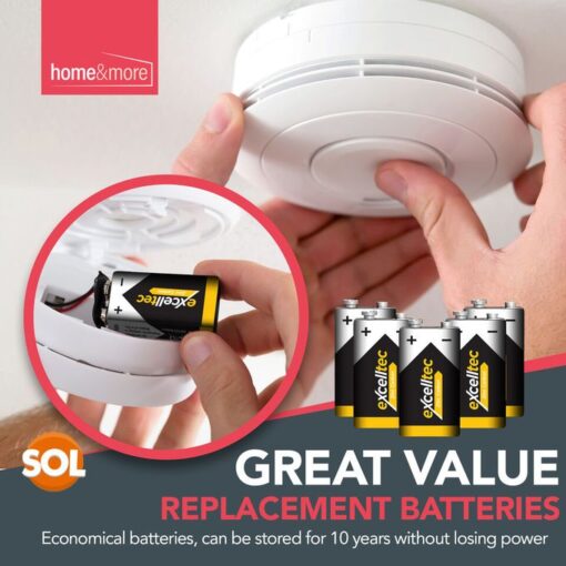 Lot de 5 Batteries 9V Excelltel Lot de 5 Batteries 9V Excelltel