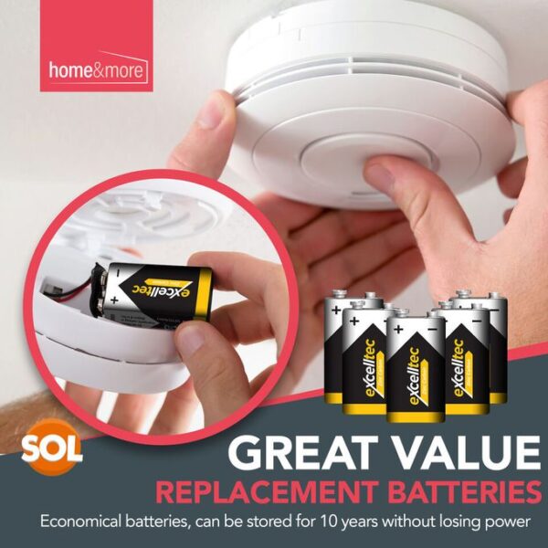 Batteries Durables Haute Performance Excelltel 5pk 9V 550 mAh Batteries Durables Haute Performance Excelltel 5pk 9V 550 mAh